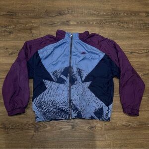 Vintage Nike Mens Windbreaker Crocodile Swoosh Full Zip